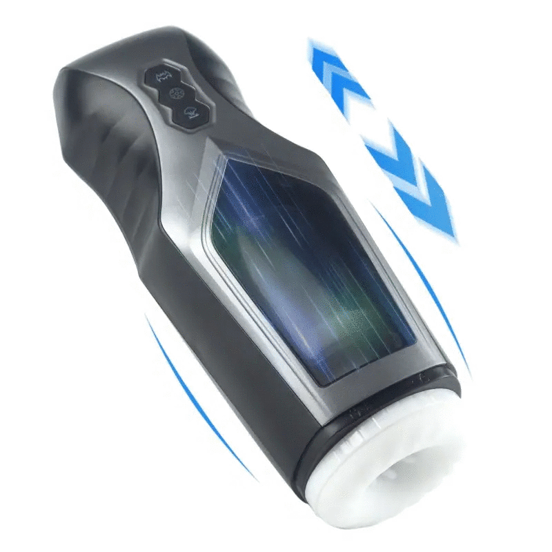 Xoxomoving Oral Male Masturbator with Thrusting, Vibrating & Window Xoxomoving