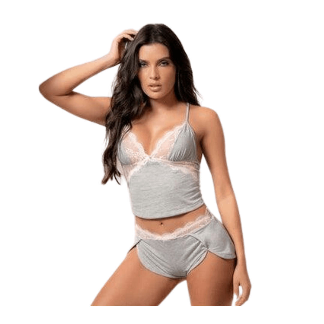 Heather Pajama Short Set Xoxomoving