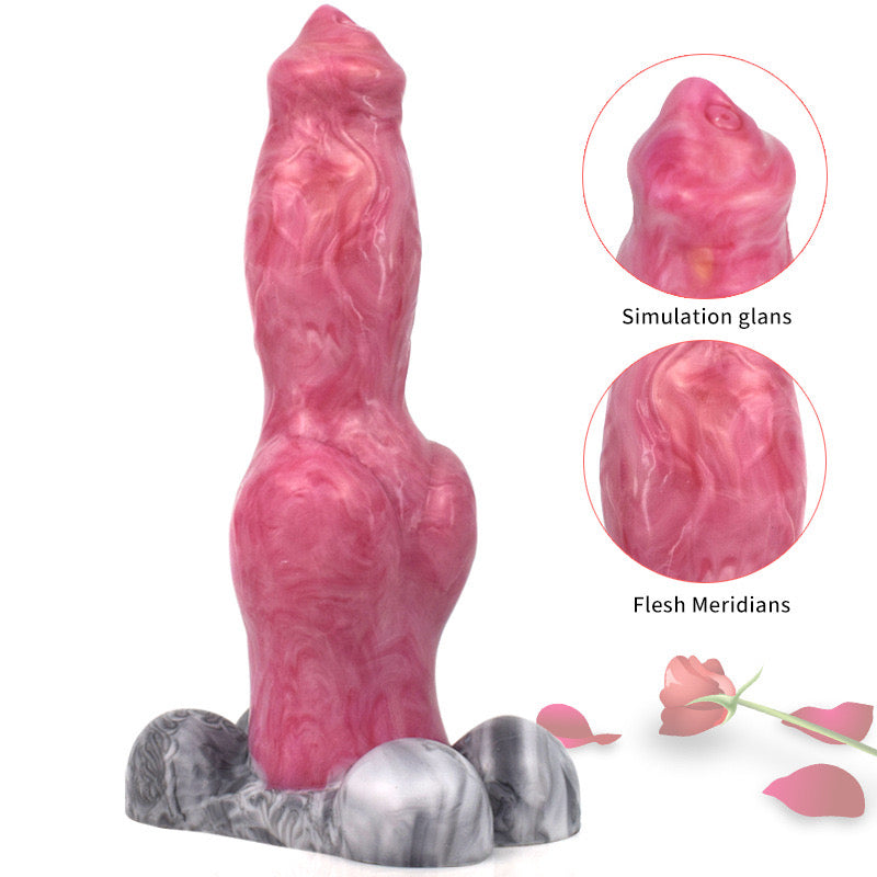 9 Inch Wolf Silicone Knot Animal Dildo Xoxomoving