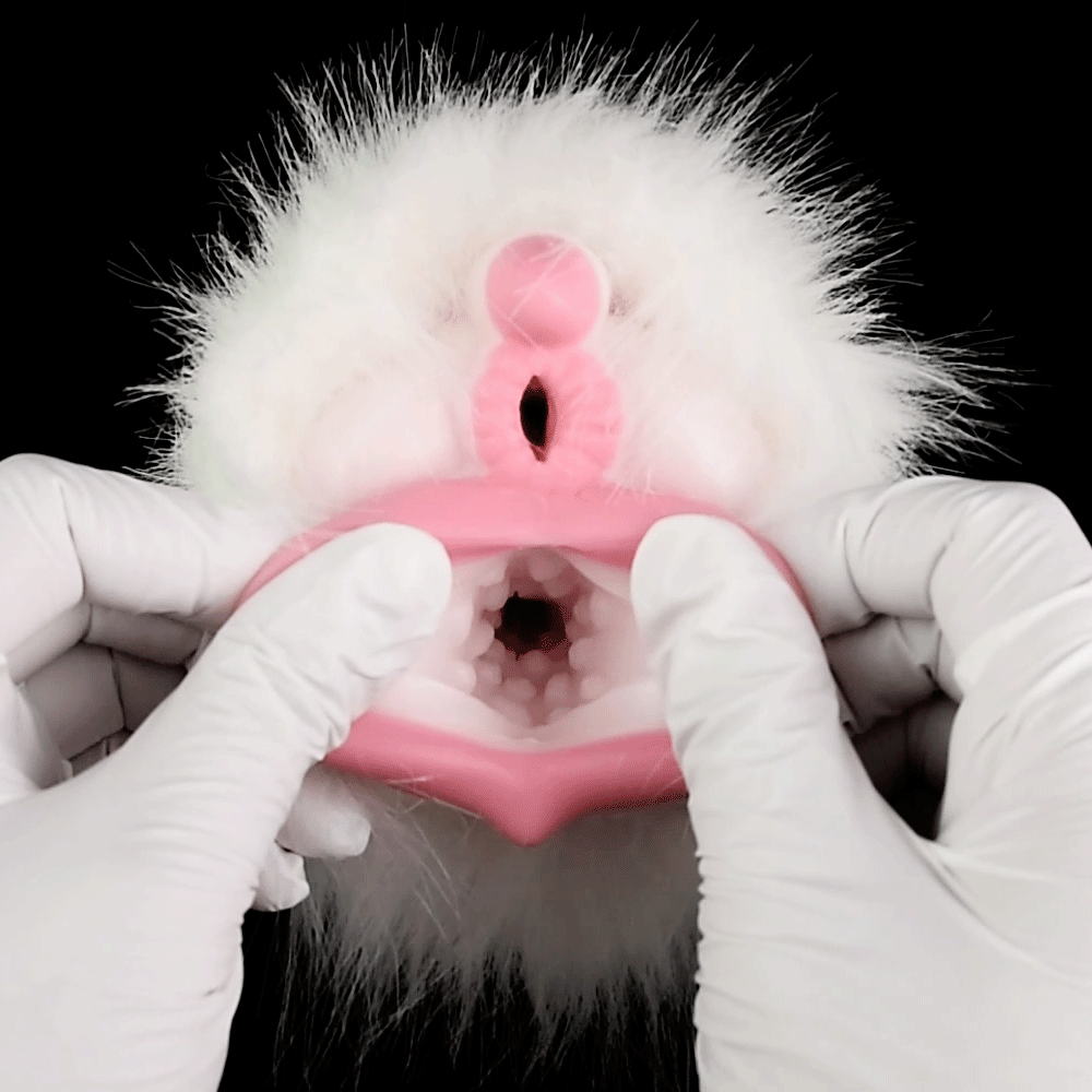 Furry Animal Pocket Pussy Penis Masturbation Cup - Polor Bear Vaginal Masturbator Sex Toy for Men Domlust