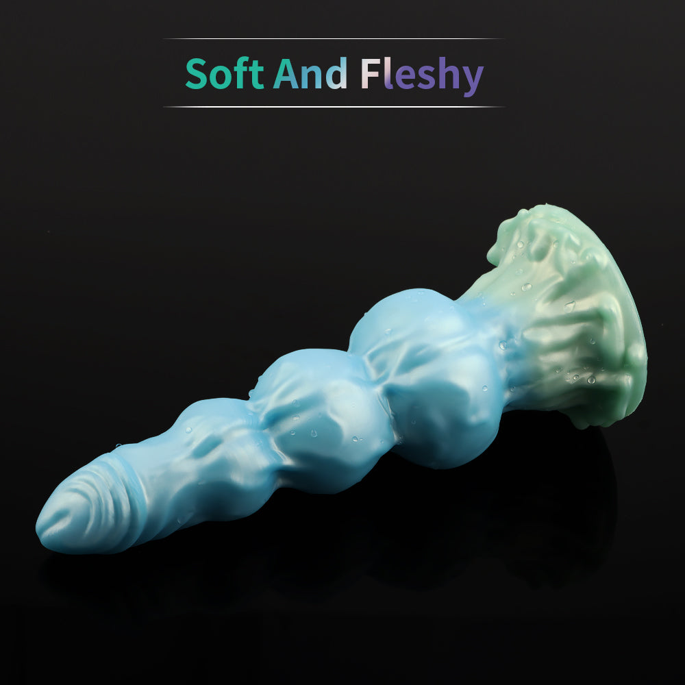 9 Inch Three Knot Macarons Fantasy Dog Dildo Xoxomoving