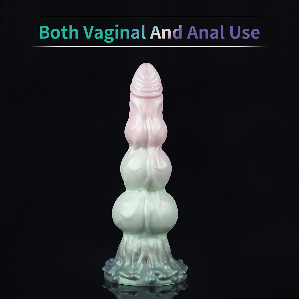 9 Inch Three Knot Macarons Fantasy Dog Dildo Xoxomoving
