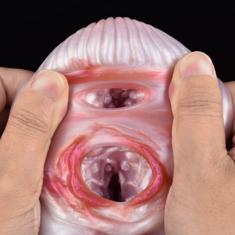 Pink Demonic Cow Pussy – Wild-Grip Silicone Pocket Masturbator Sex Toys for Men Xoxomoving