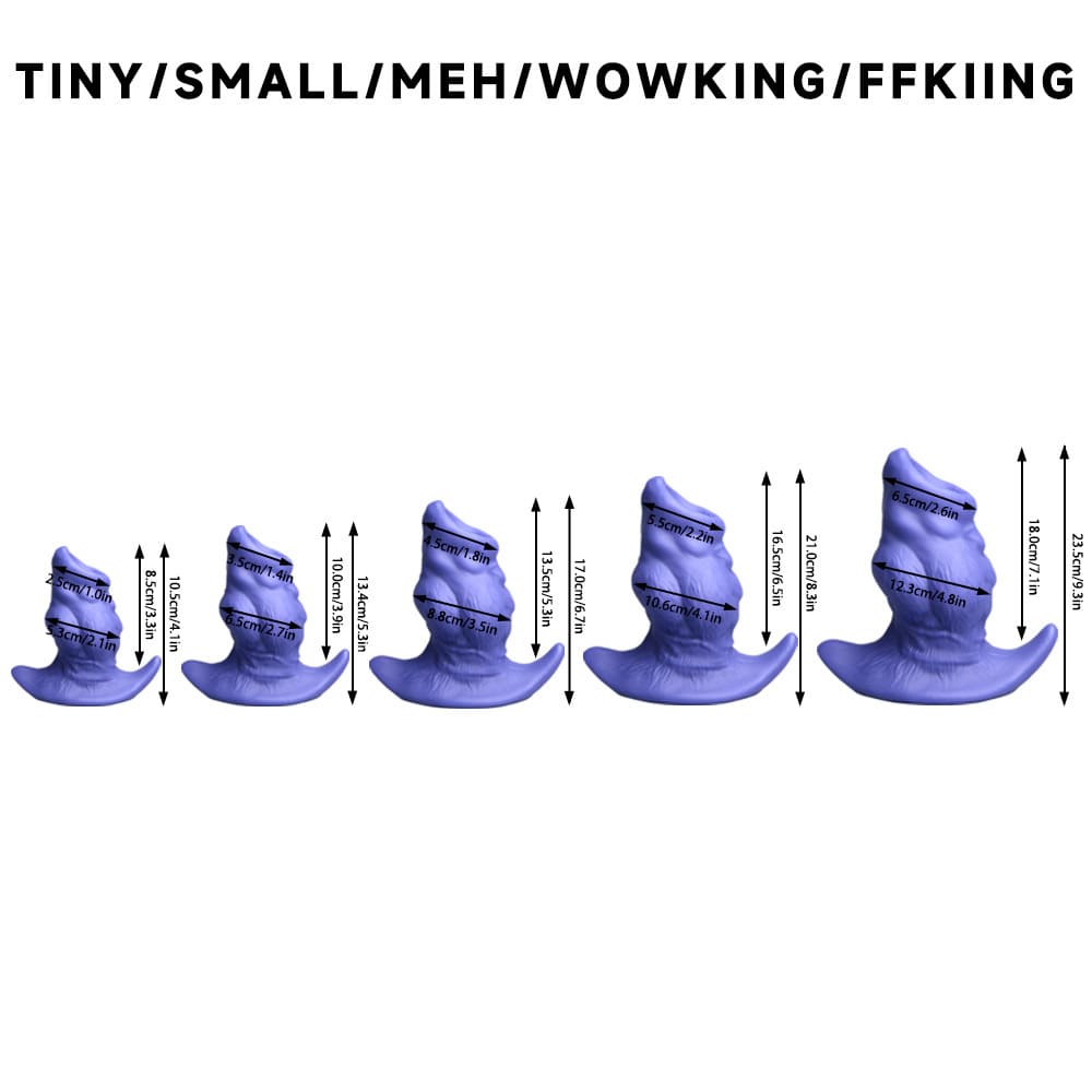 Xoxomoving WOOF Tunnel Plug - Silicone Hollow Anal Plug - 5 Sizes