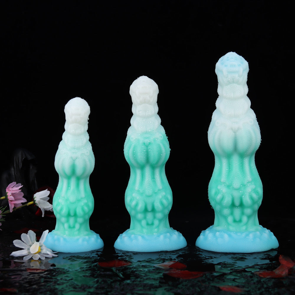 Huge Silicone Fantasy Dragon lights up Butt Plug Xoxomoving