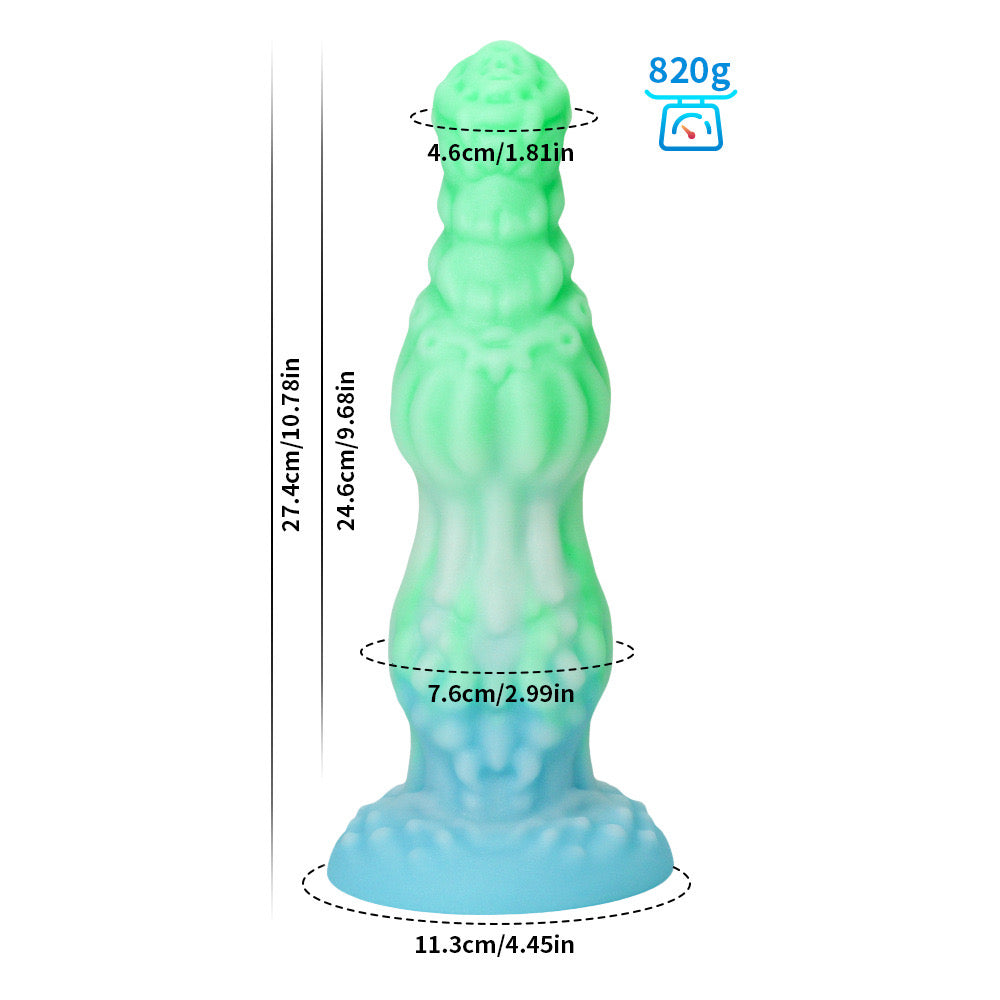 Huge Silicone Fantasy Dragon lights up Butt Plug Xoxomoving