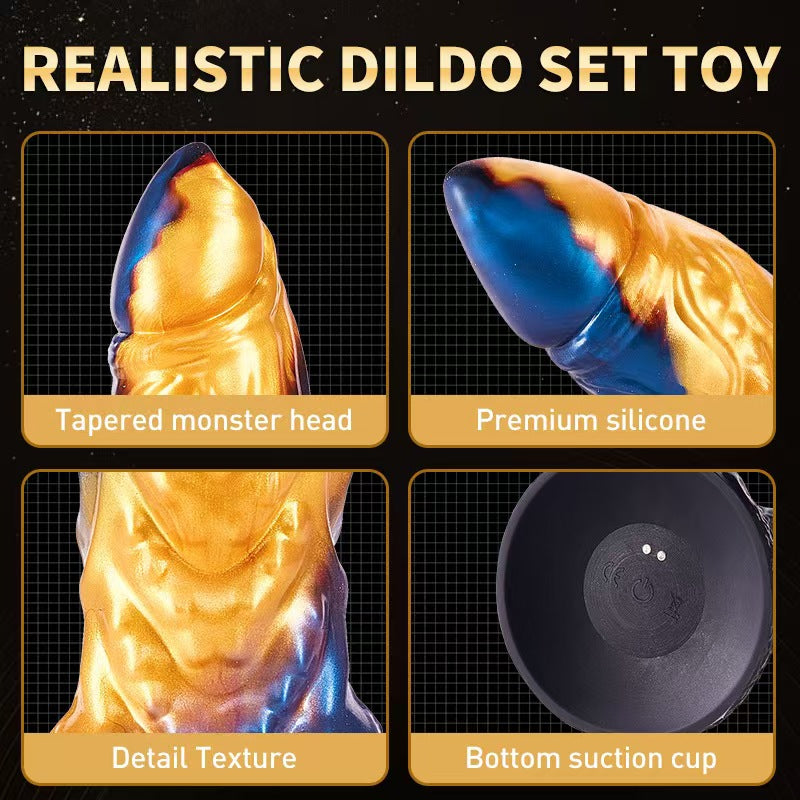 9 inch Thrusting wolf Monster Dildo Xoxomoving