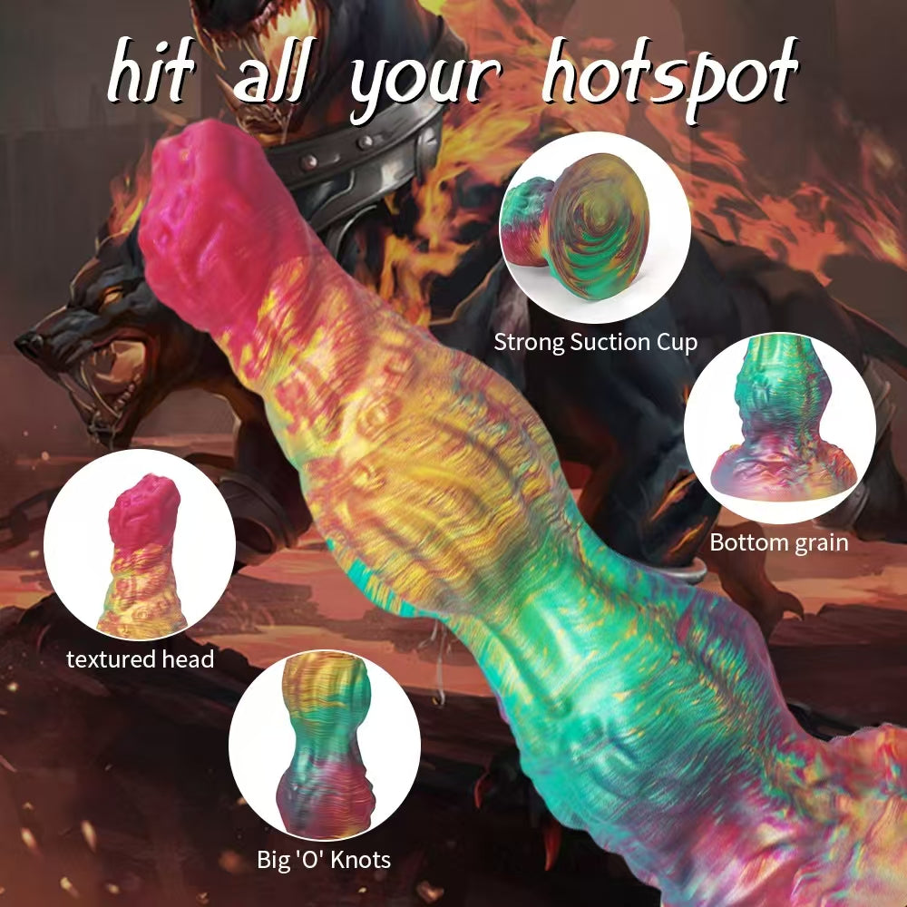 Huge Soft Hell Werewolf Monster Dildo Xoxomoving