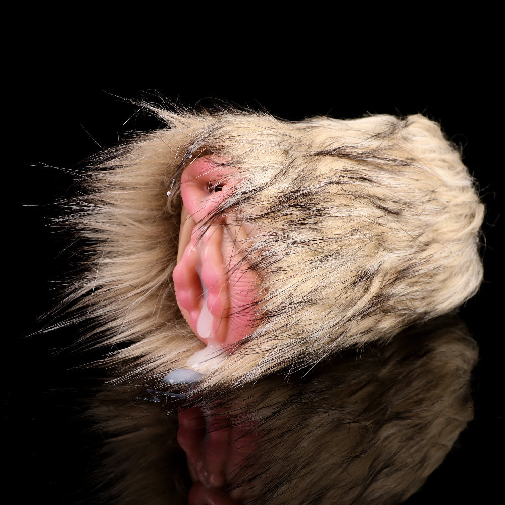 Donkey Pocket Pussy Masturbation Cup - Lifelike Animal Fur Vaginal Penis Masturbator Xoxomoving