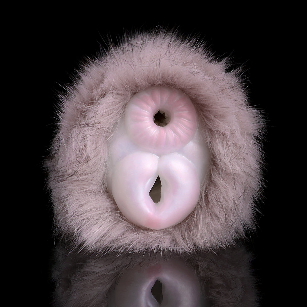 Furry Rabbit Pocket Pussy Masturbation Cup - Animal Vagina Penis Massage Sex Toy for Men Domlust