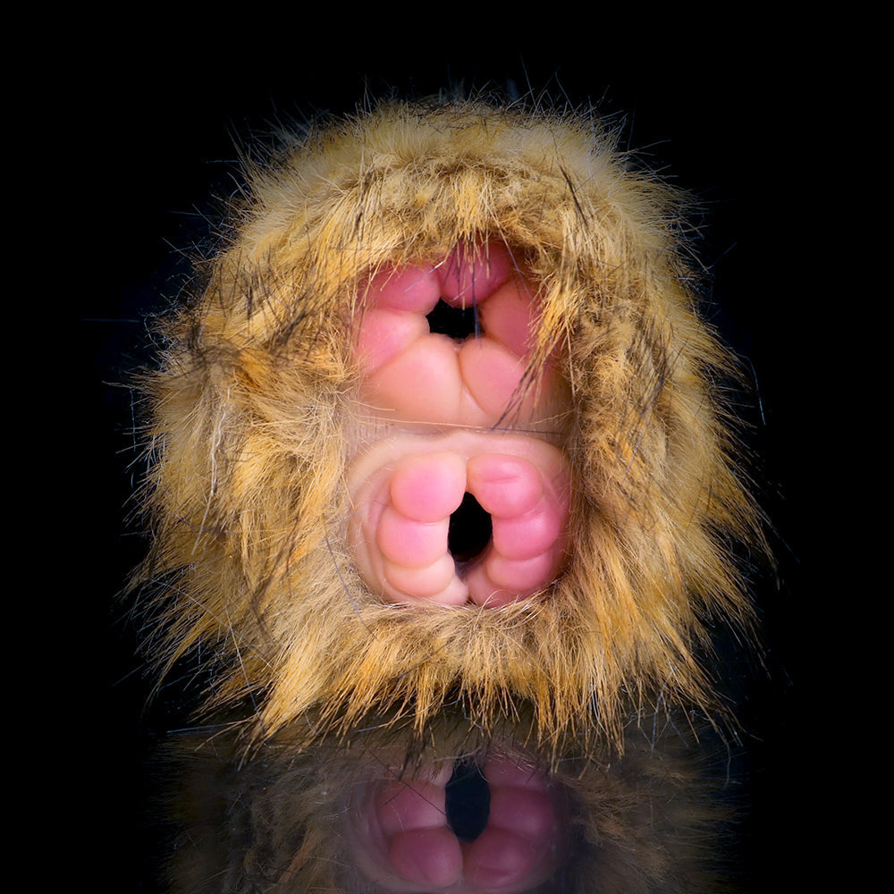 Monkey Pussy Pocket Animal Masturbator - Dual Vaginal Penis Masturbation Furry Sex Toy for Men Domlust