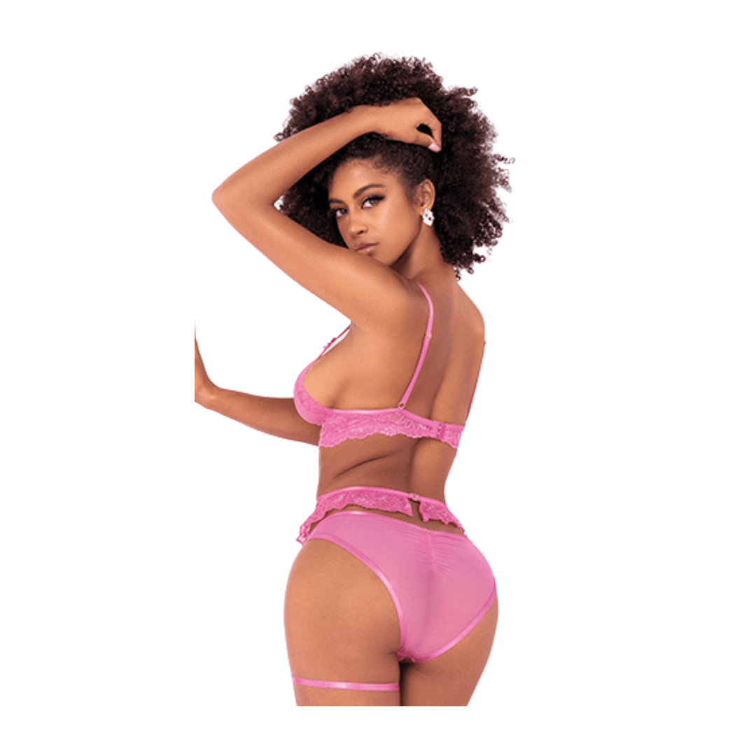 Pink Blossom Lingerie Set Xoxomoving