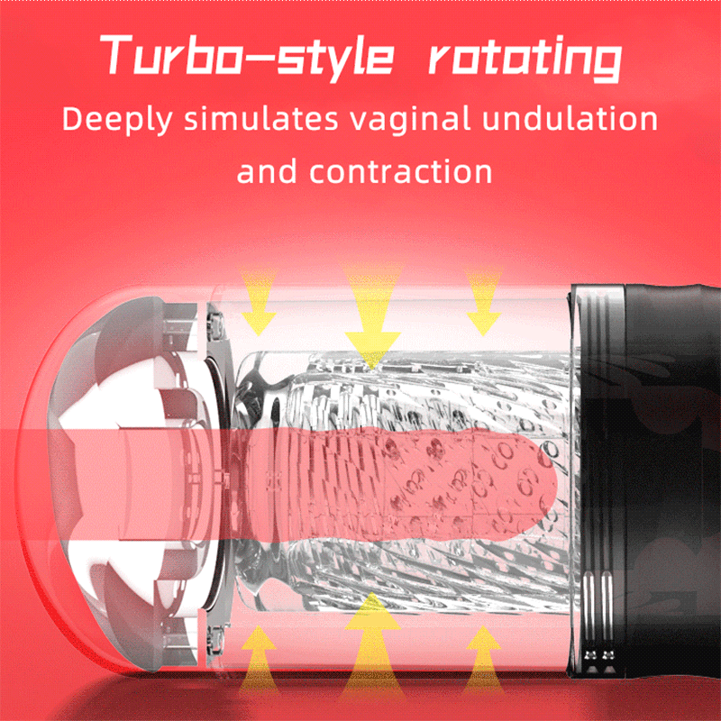 Xoxomoving Rotating Suction Male Masturbator with Sound-Enabled Feature Xoxomoving