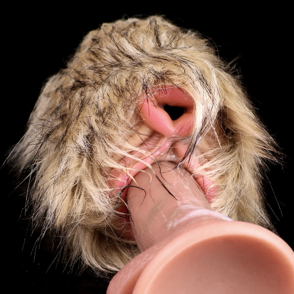 Donkey Pocket Pussy Masturbation Cup - Lifelike Animal Fur Vaginal Penis Masturbator Xoxomoving