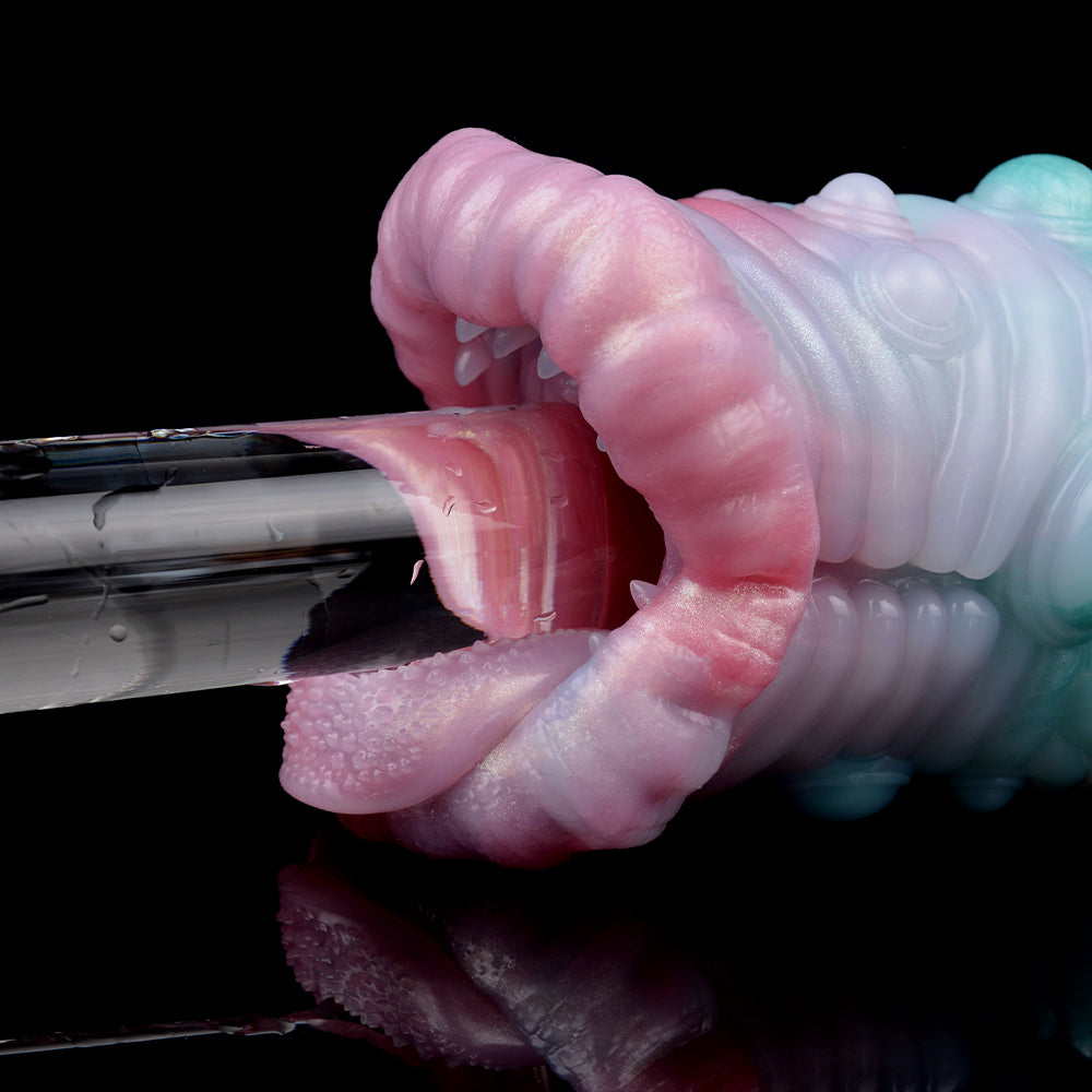 Monster Oral Sex Pocket Pussy - Fantasy Crocodile Mouth Penis Massager Male Masturbator Xoxomoving