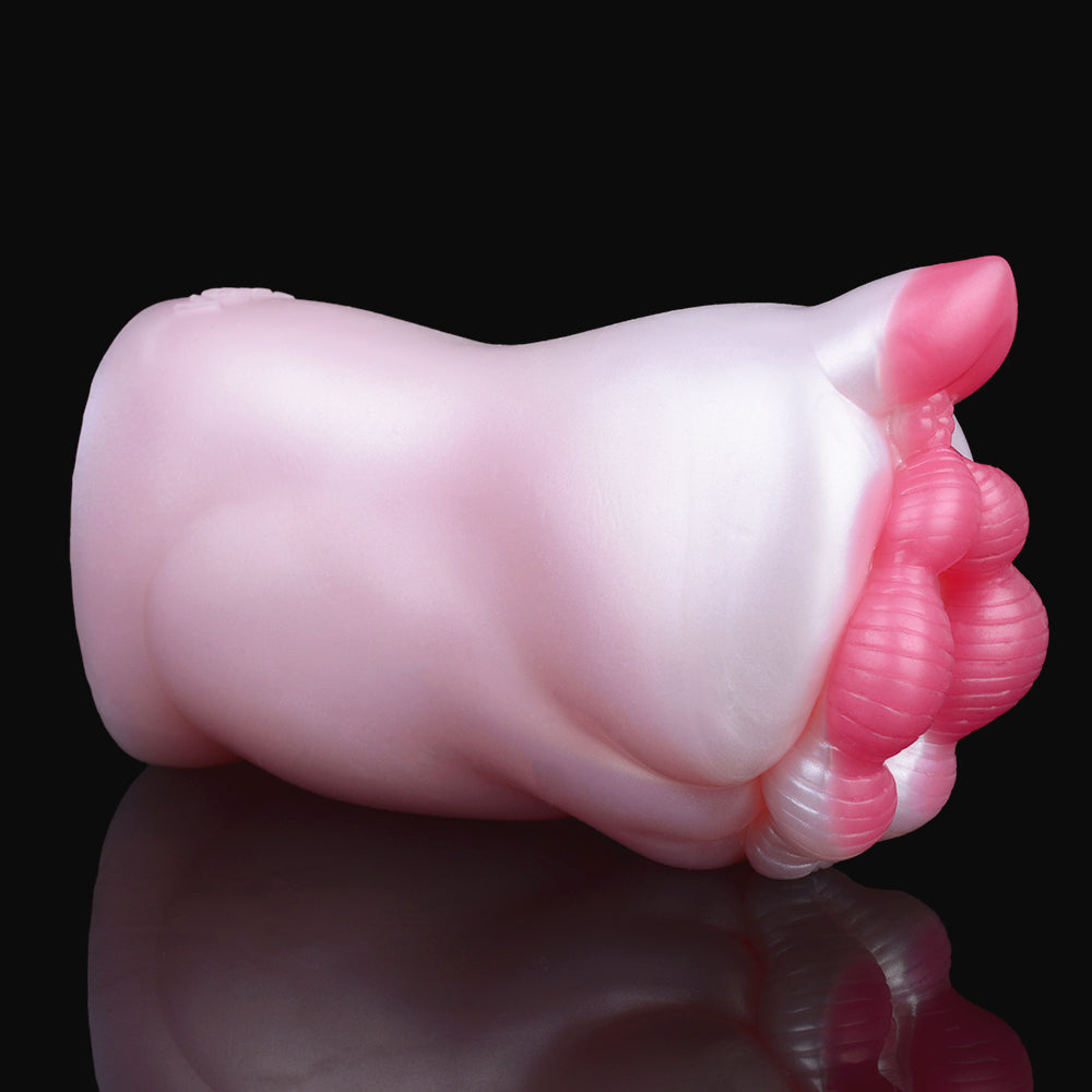 Pink Pig Silicone Pocket Pussy - Fantasy Animal Sex Vaginal Penis Blowjob Male Masturbator Xoxomoving