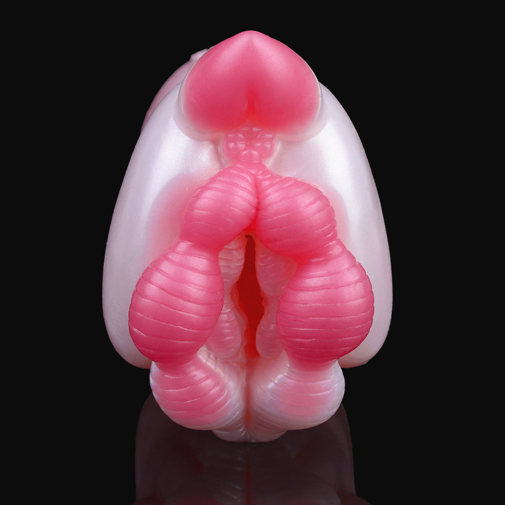 Pink Pig Silicone Pocket Pussy - Fantasy Animal Sex Vaginal Penis Blowjob Male Masturbator Xoxomoving