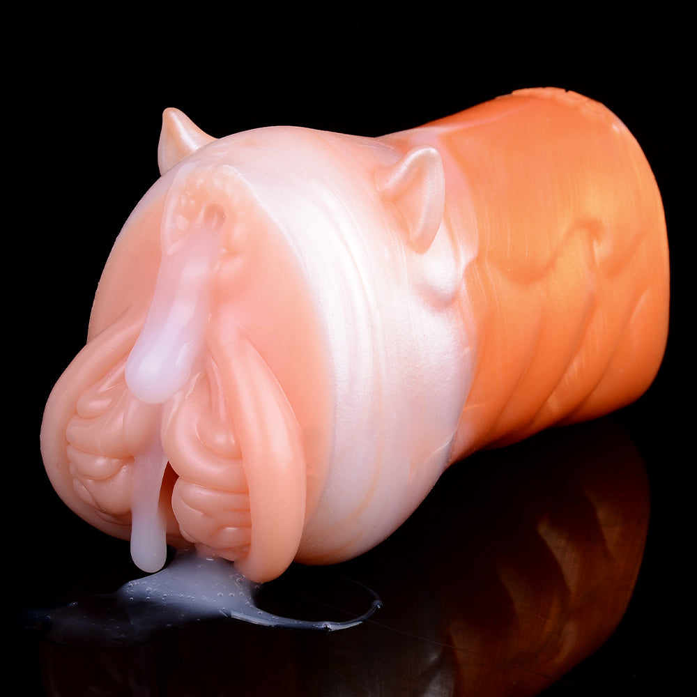 Fantasy Animal Pocket Pussy Masturbation Cup - Red Fox Realistic Vaginas Penis Blowjob Male Sex Toys Xoxomoving