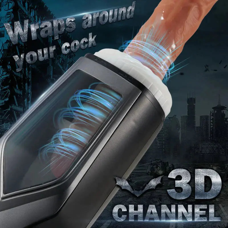 Xoxomoving Oral Male Masturbator with Thrusting, Vibrating & Window Xoxomoving