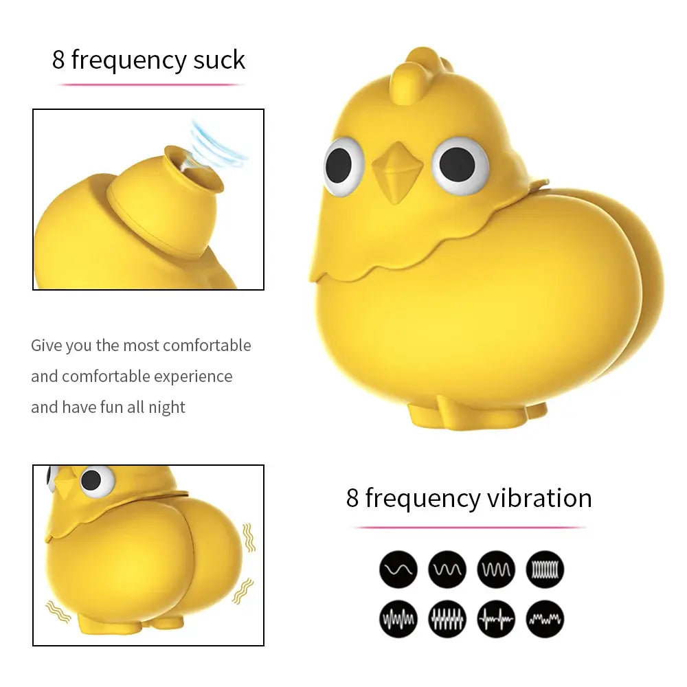 Xoxomoving Clitoris Stimulator - Compact Suction Vibrator for Women, Intimate Toy Xoxomoving