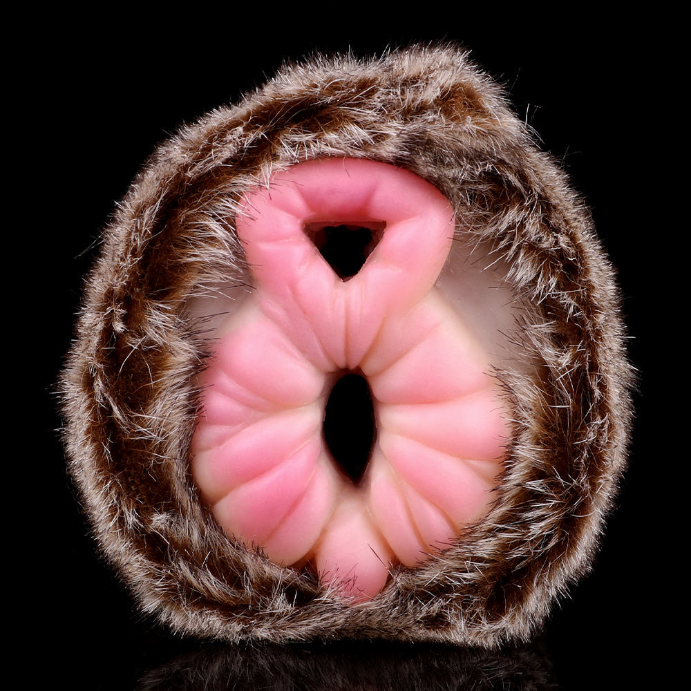 Lifelike Lion Pussy Male Masturbator - Realistic Furry Vagina Penis Masturbatiion Sex Toy Xoxomoving