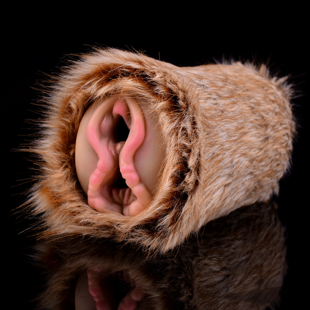 Animals Pussy Masturbation Cup - Furry Pocket Sex Doll Penis Blowjob Toys for Men Xoxomoving