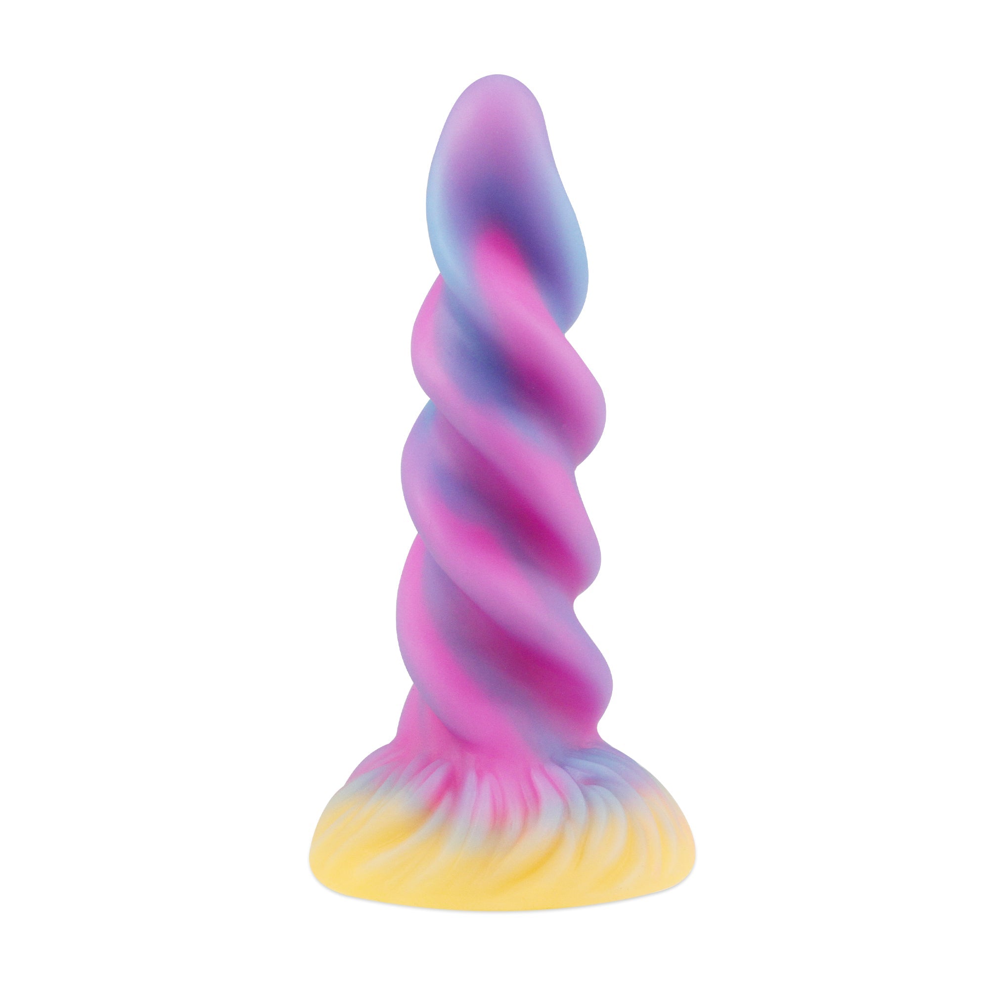 8 Inch Spiral Colorful Silicone Unicorn dildo Xoxomoving