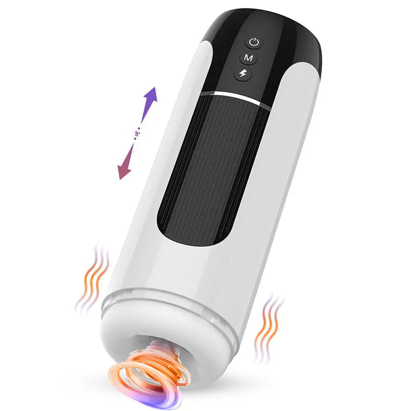 Xoxomoving Automatic Telescopic Vibrating Male Masturbator - Compact Design Xoxomoving