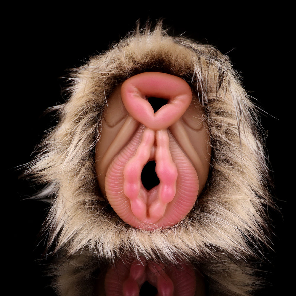 Donkey Pocket Pussy Masturbation Cup - Lifelike Animal Fur Vaginal Penis Masturbator Xoxomoving