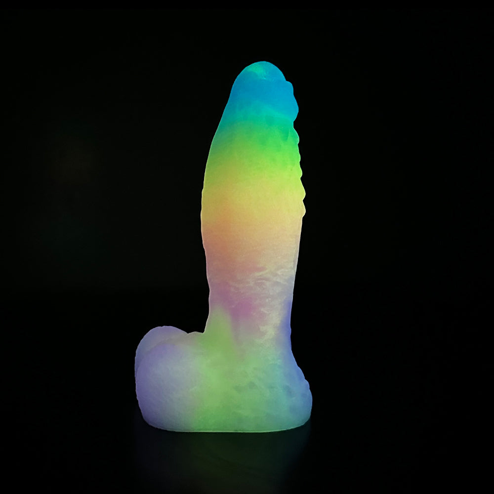 Big Monster Glow In The Dark Rainbow Dildo Xoxomoving