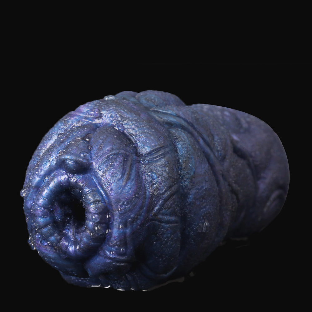 Fantasy Bull Pocket Pussy Masturbation Cup - Dark Blue Silicone Masturbator Male Sex Toys Xoxomoving
