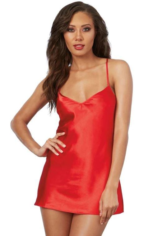 Dreamgirl Charmeuse Robe and Chemise Set Xoxomoving