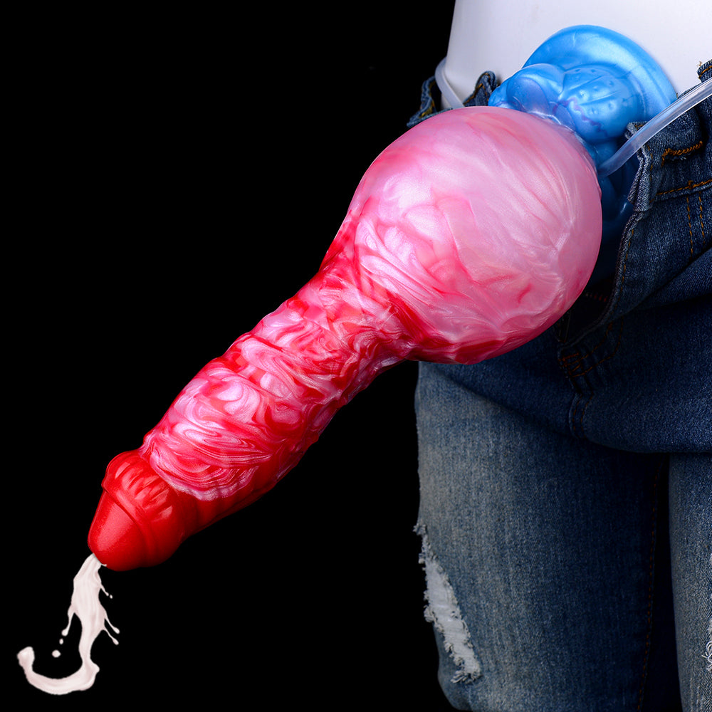 9 Inch Fantasy Dog Dildo Inflatable Butt Plug Xoxomoving