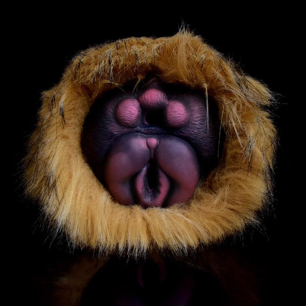 Furry Cat Pocket Pussy Male Sex Toy - Fantasy Animal Vaginal Silicone Penis Masturbator Xoxomoving