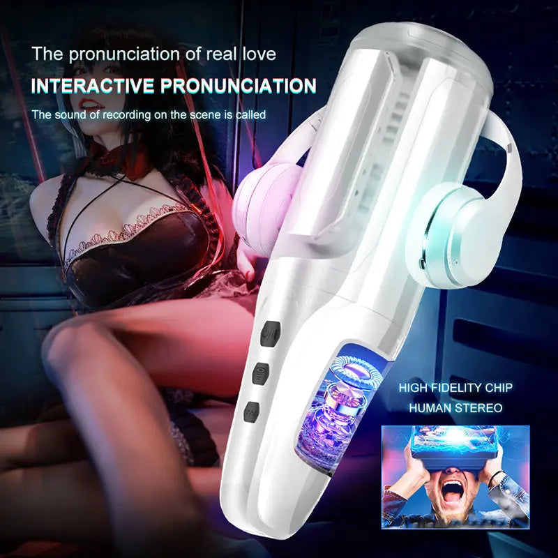 Interactive Juicing Blowjob Masturbator for Men - Xoxomoving Xoxomoving