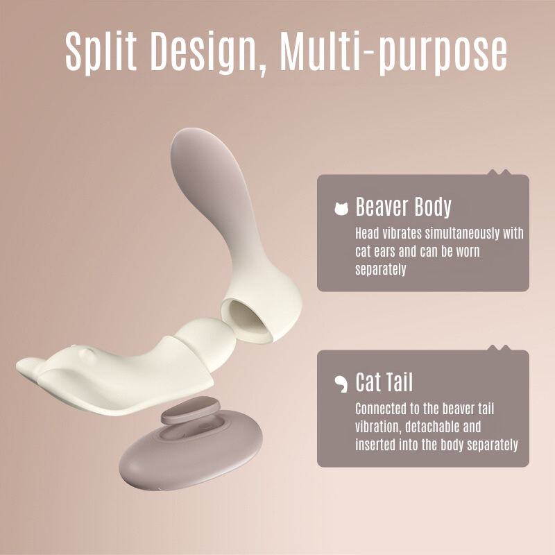 Xoxomoving- Beaver Wearable Detachable Remote Control Vibrator Xoxomoving