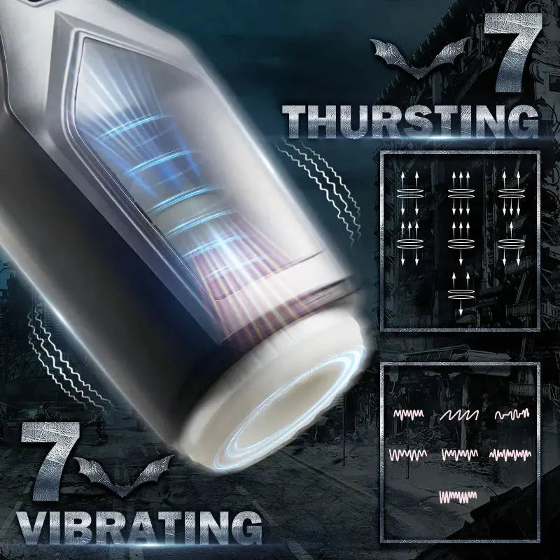 Xoxomoving Oral Male Masturbator with Thrusting, Vibrating & Window Xoxomoving