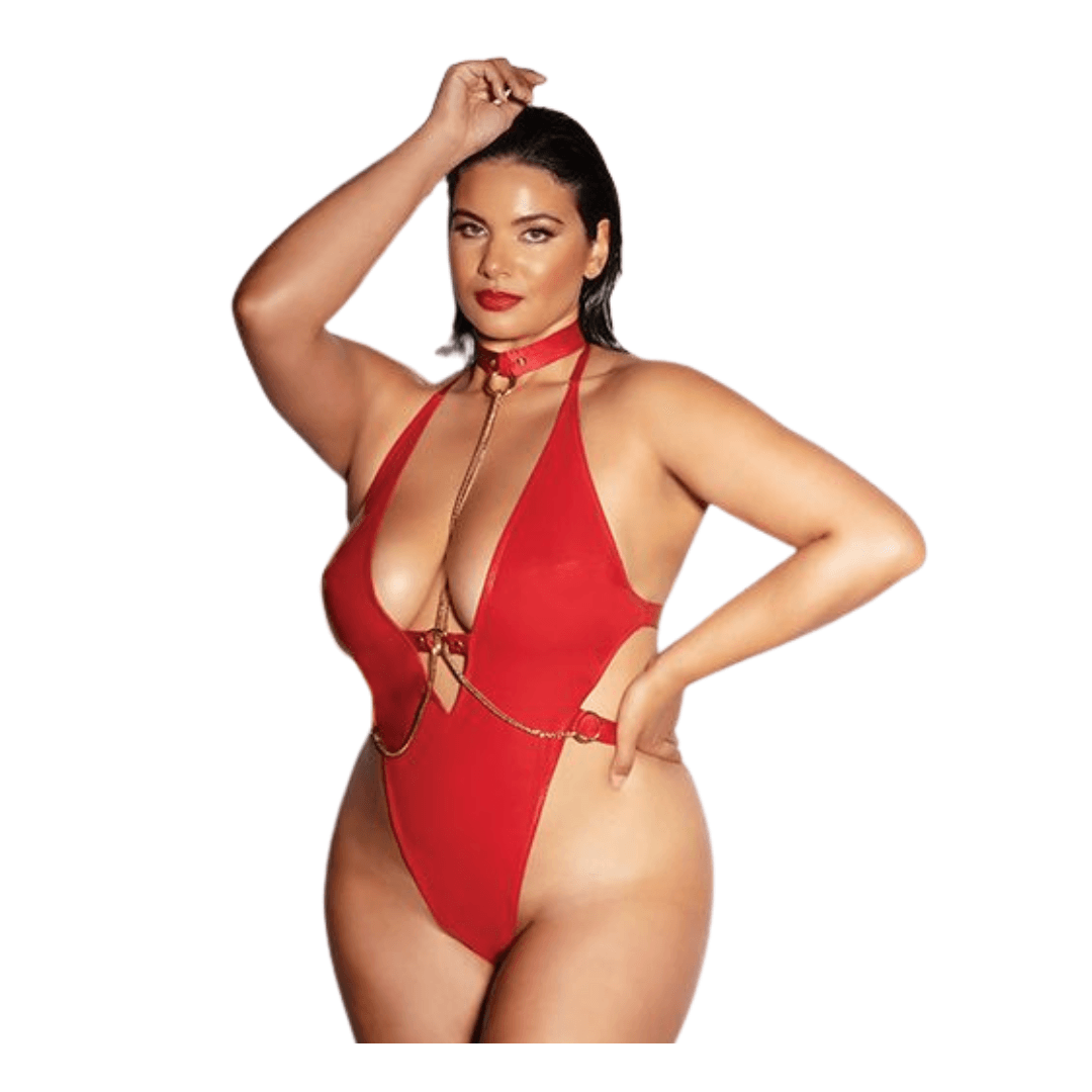 Submissive Chain Bodysuit Xoxomoving