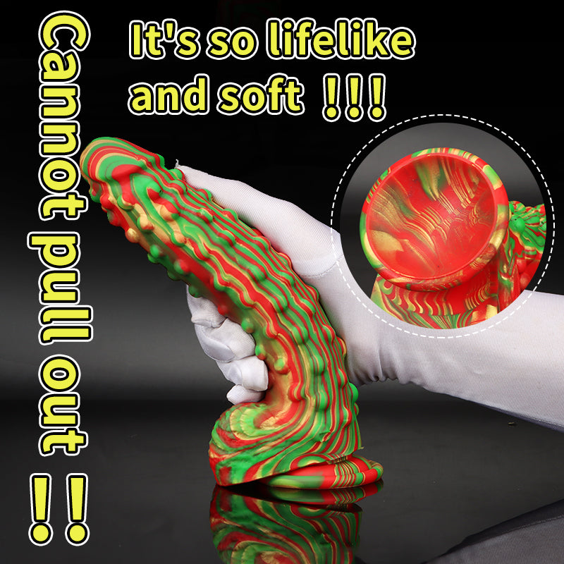 Alien Spiked Silicone Dildo 8.8 Inches Xoxomoving