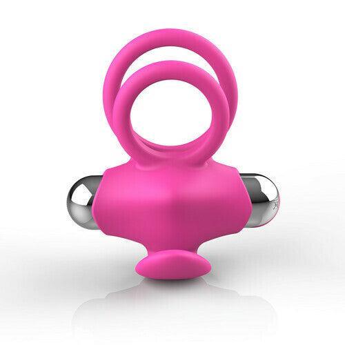 4 Color Dual Cock Rings with Vibrating Clit Stimulator - Xoxomoving