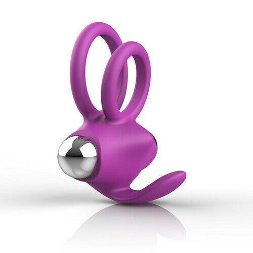 4 Color Dual Cock Rings with Vibrating Clit Stimulator - Xoxomoving