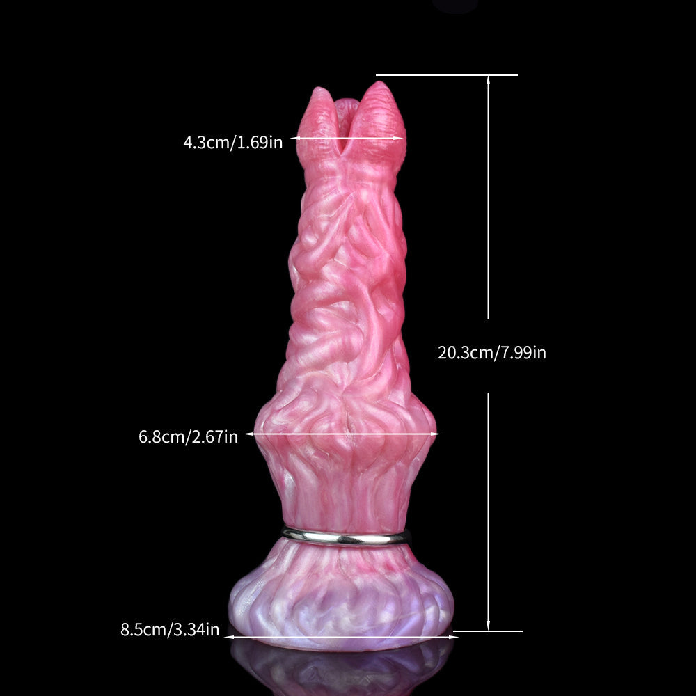 Glow in the Dark Ovipositor Dildo with Pump Alien Fantasy Design Xoxomoving