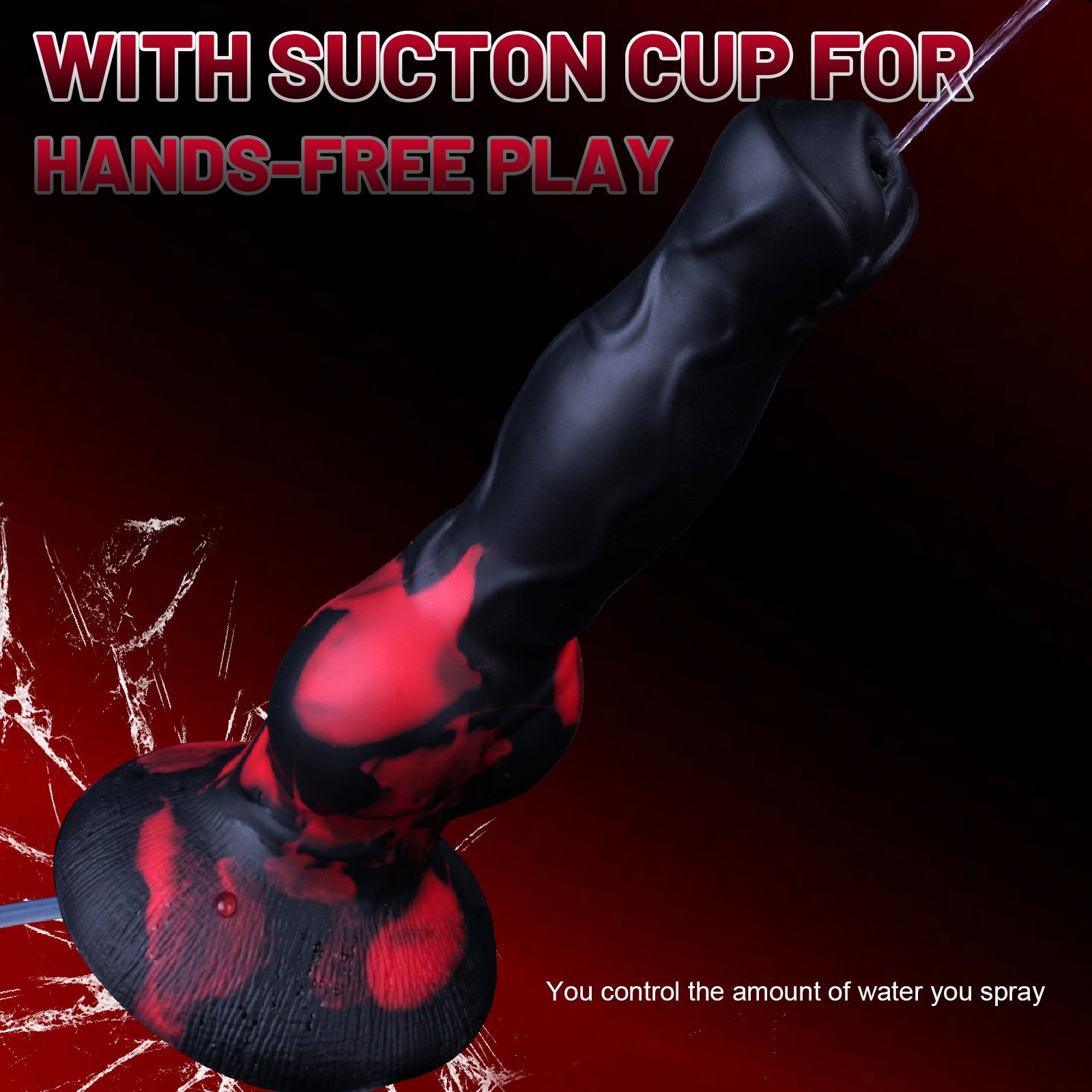 8 Inch Knot Dog Squirting Dildo STS