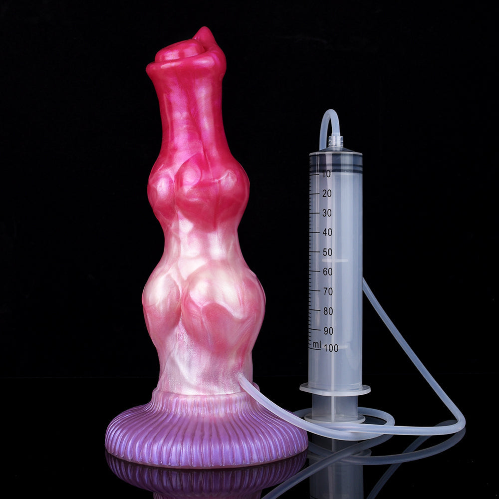 10 Inch Double Knot Dog Squirting Dildo Xoxomoving