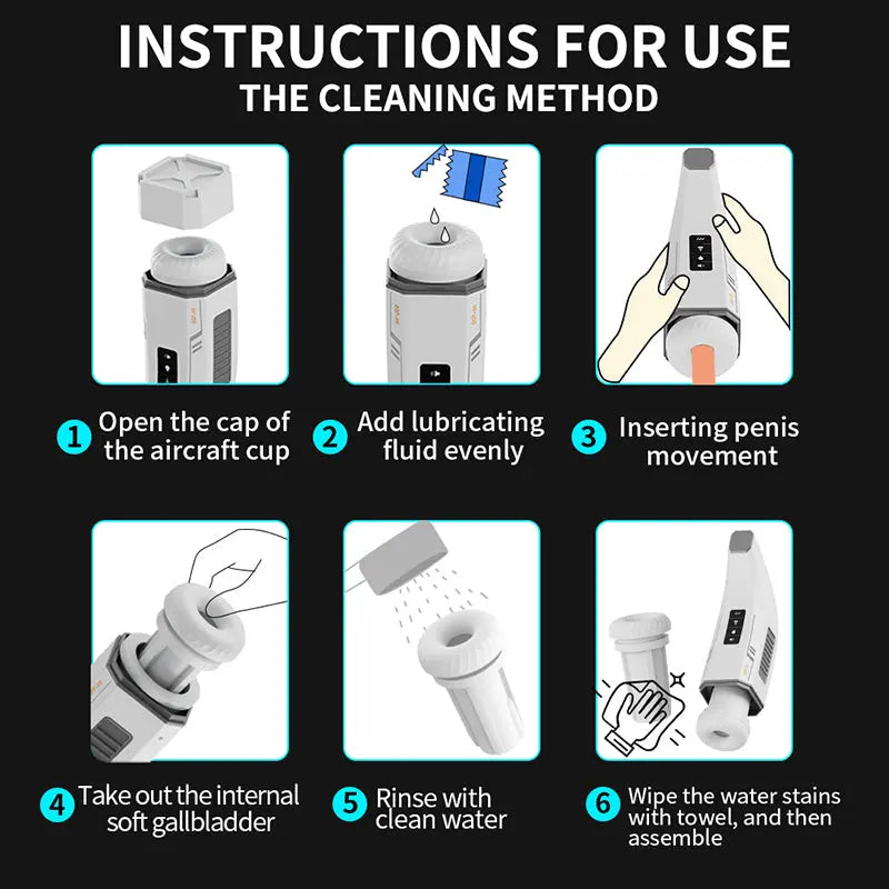 Xoxomoving 4D Smart Swivel Penis Clamp with True Sound Licking Feature - Male Masturbation Cup Xoxomoving