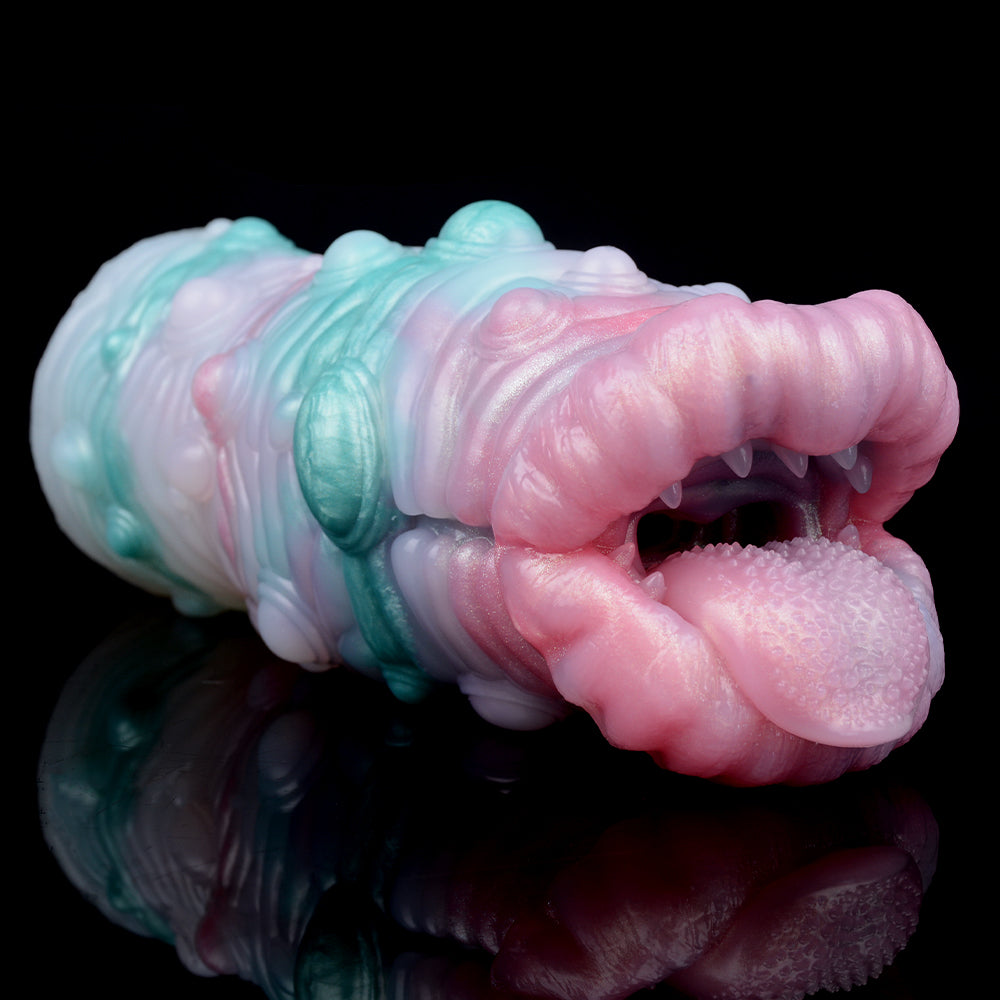 Monster Oral Sex Pocket Pussy - Fantasy Crocodile Mouth Penis Massager Male Masturbator Xoxomoving