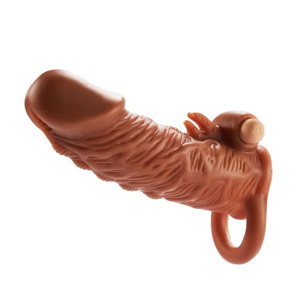 5.3" Thicken Lengthen Vibrating Penis Sleeve My Store