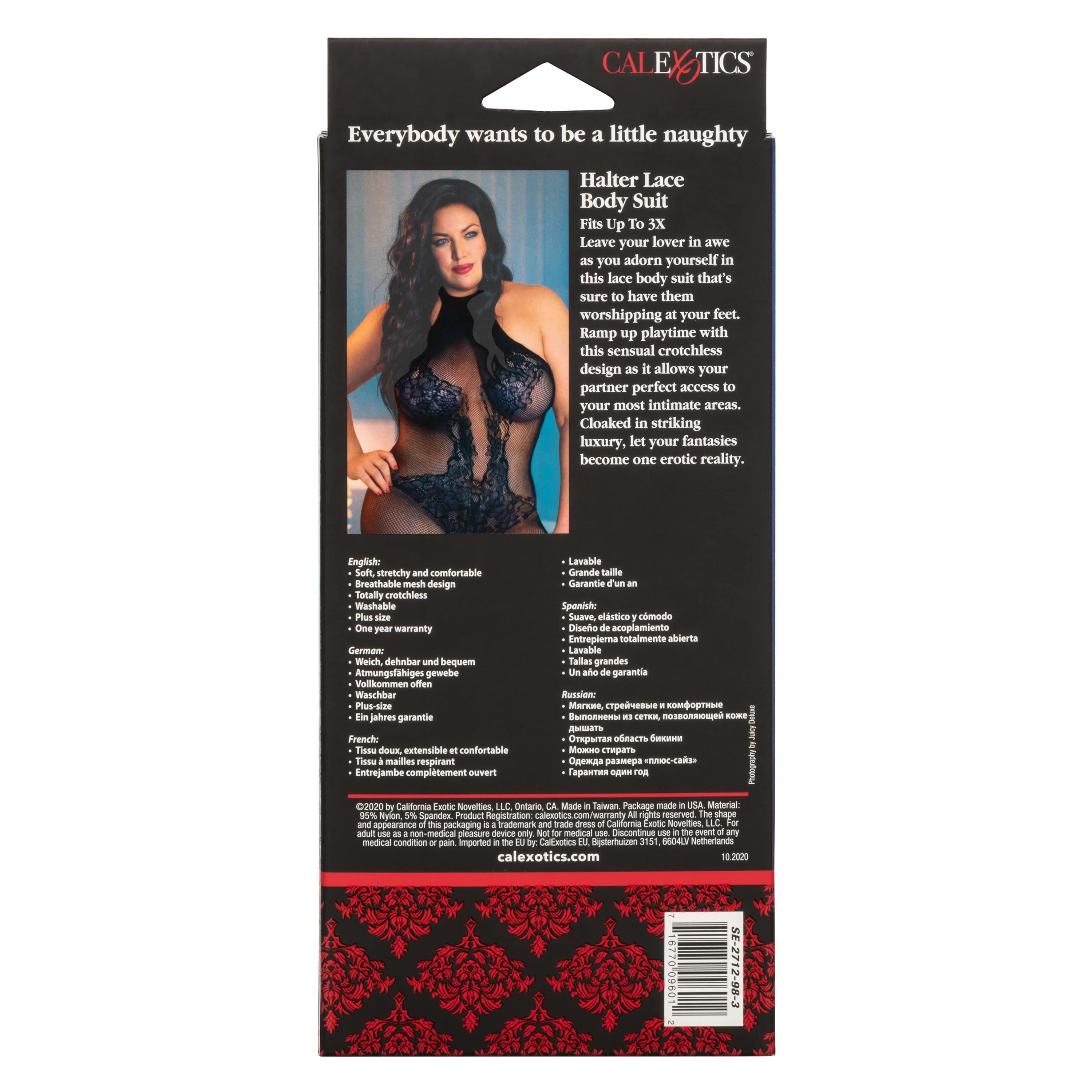 Scandal Halter Lace Bodysuit Xoxomoving