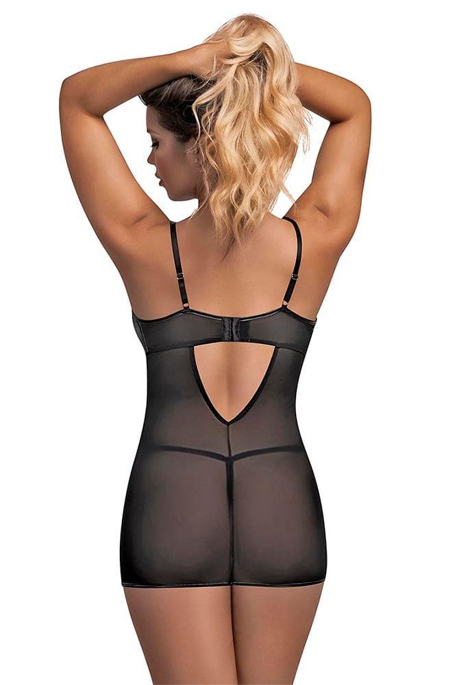 Wicked Ways Plunging V Chemise & G Set Xoxomoving