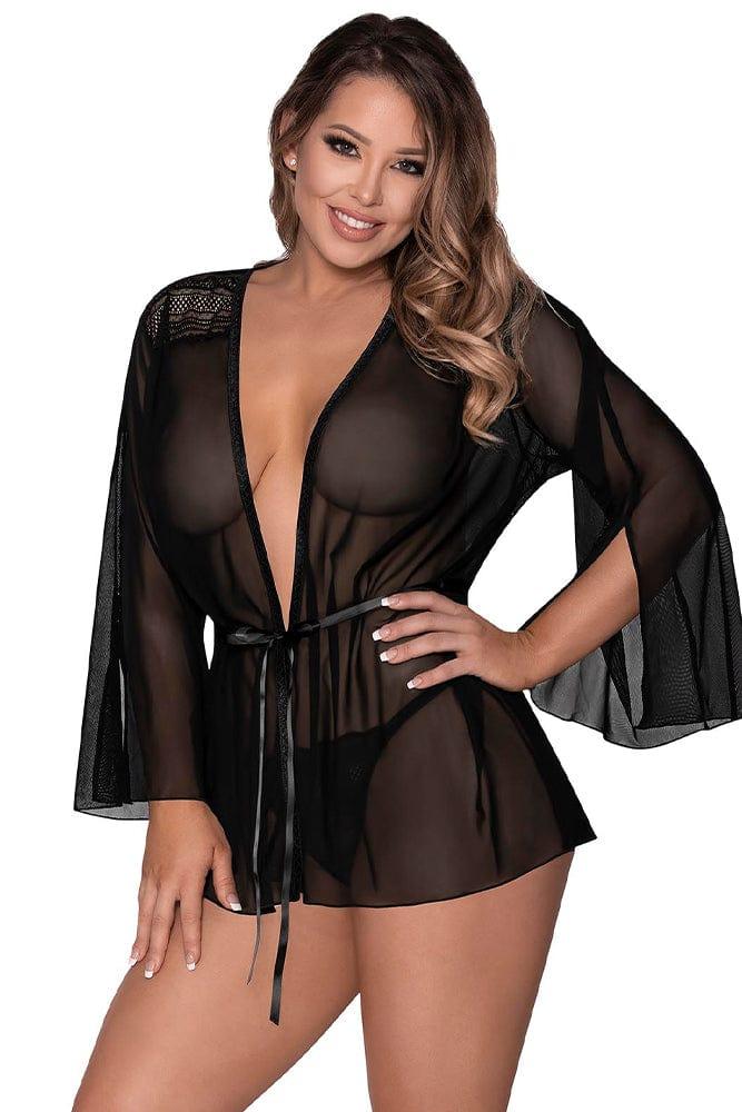 Modern Romance Flowing Short Robe Xoxomoving